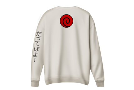 Naruto Uzumaki Klanı Baskılı Sweatshirt